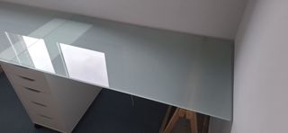 Escritorio cristal