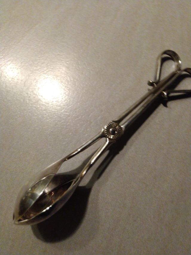 Pinza insalata vintage metallo