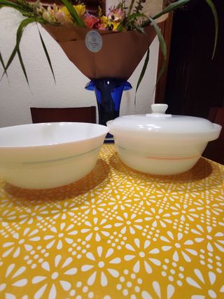 Ensaladera y sopera Arcopal blanco