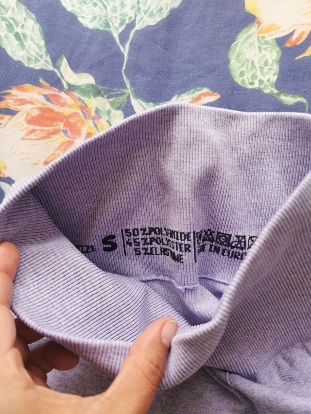 Leggings nuovi viola S