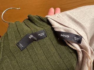 Vestido largo c/ chaqueta - beige/verde oliva