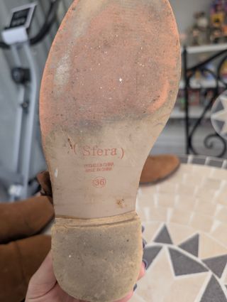 2 pares botines marrones talla 36