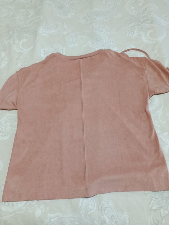 Camiseta Stradivarius rosa