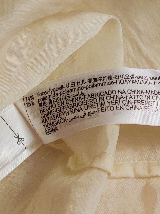 Blusa nude manga larga estructura corsé 