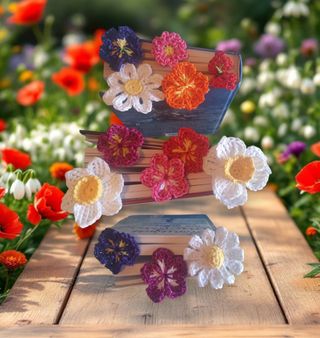 Segnalibri fiori crochet uncinetto
