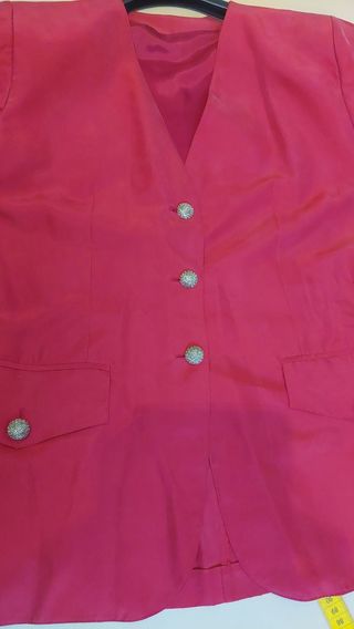 Completo rosso seta vintage