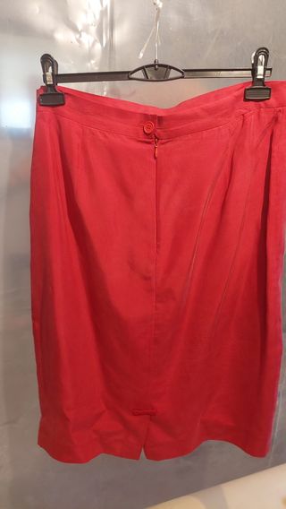 Completo rosso seta vintage