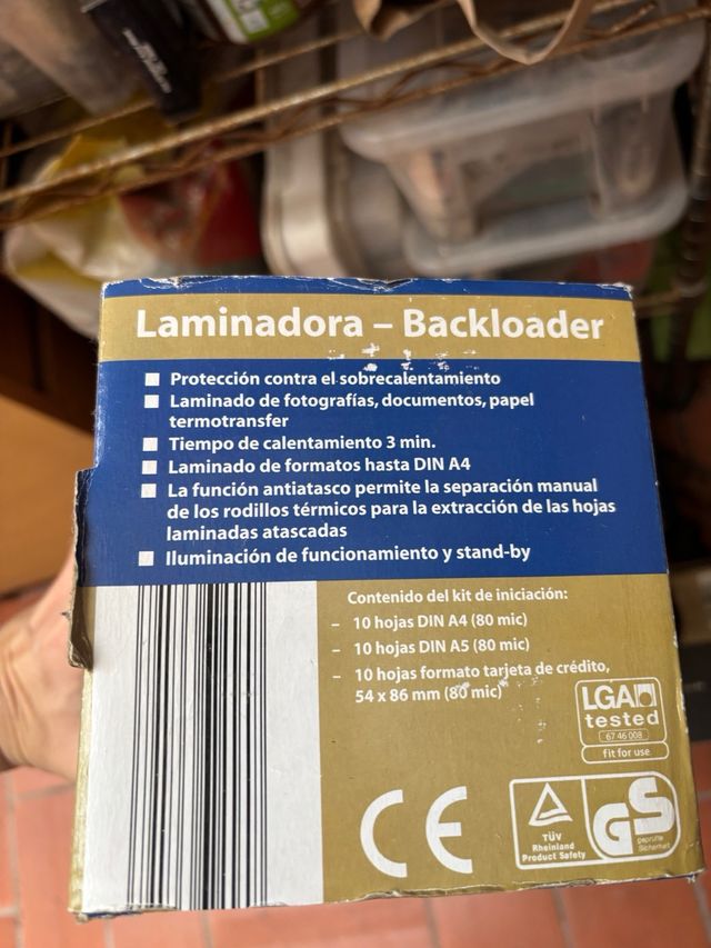 laminadora dinA4 o formatos inferiores