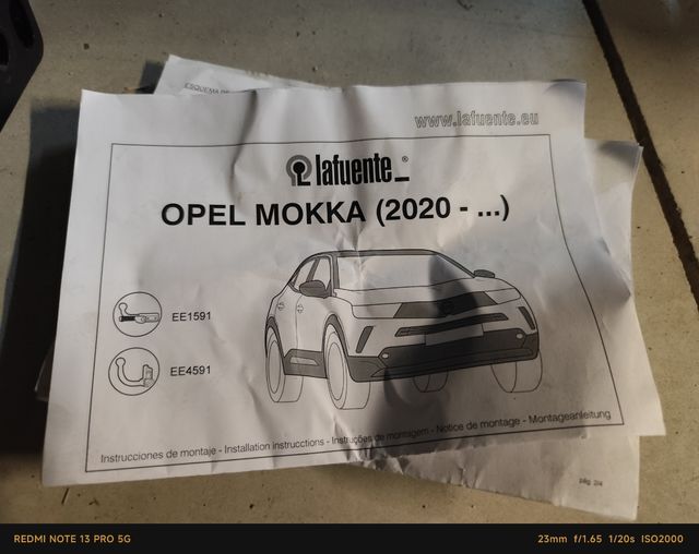 Bola Remolque Opel Mokka 2