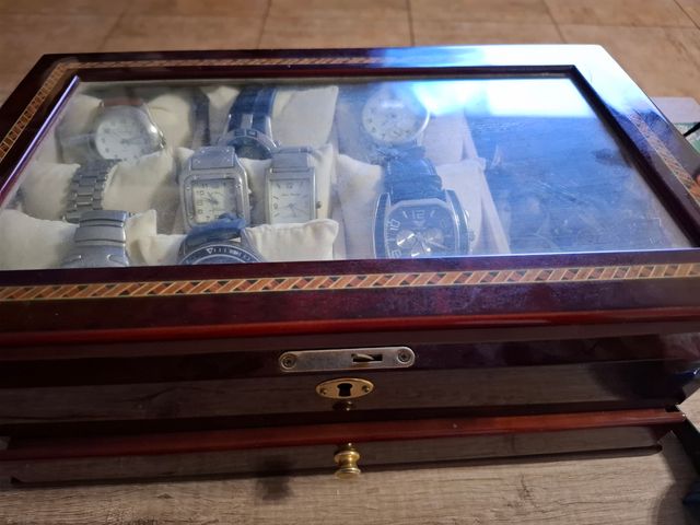 Colección relojes más caja organizador r