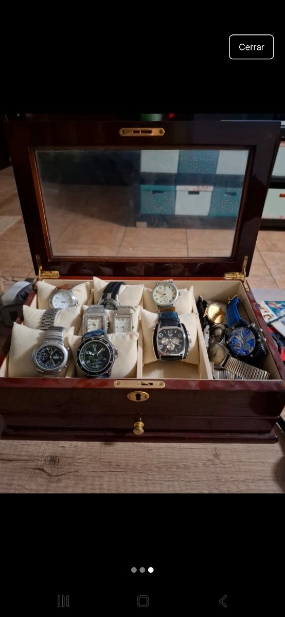 Colección relojes más caja organizador r