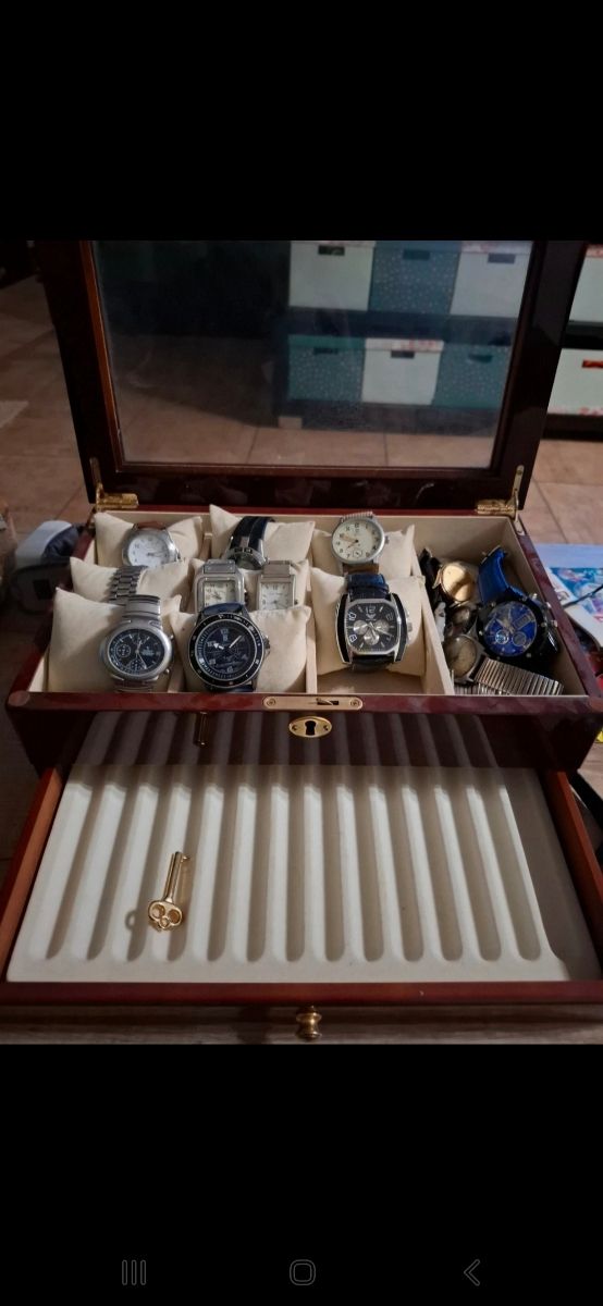 Colección relojes más caja organizador r