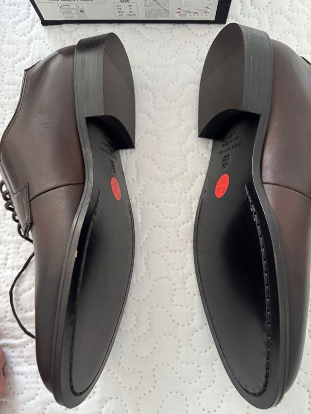 Zapatos Piel Marrón talla 40 sin estrenar