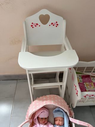 Cuna, trona & portabebés muñecas