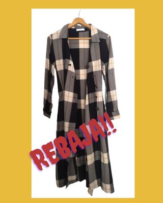 Vestido de cuadros de Mango