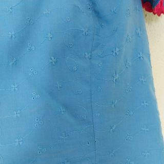 Cuerpo Flamenco Azul y Rojo