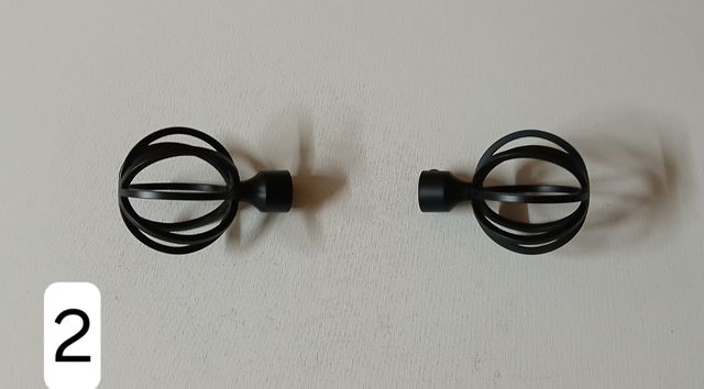 Terminales para barras de cortinas 