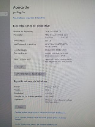PC Gamer RGB setup completo aparte