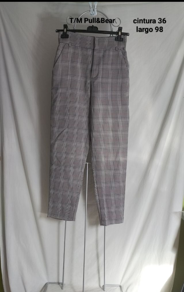 Pantalón Pull&Bear Gris - Talla 36