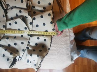 Vestido Flamenca lunares beige-negro