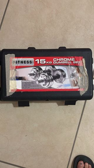 Set Manubri Cromati 15kg