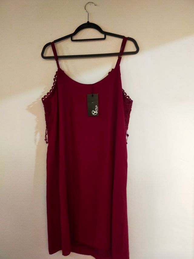 Vestido Yutila rojo verano - Talla 6