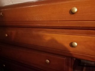 Mueble salón madera pino 330x310cm