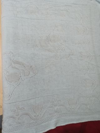 4 Mantas mini cuna bebé o multiusos