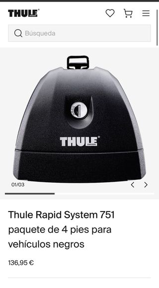 4 Soportes Thule WingBar