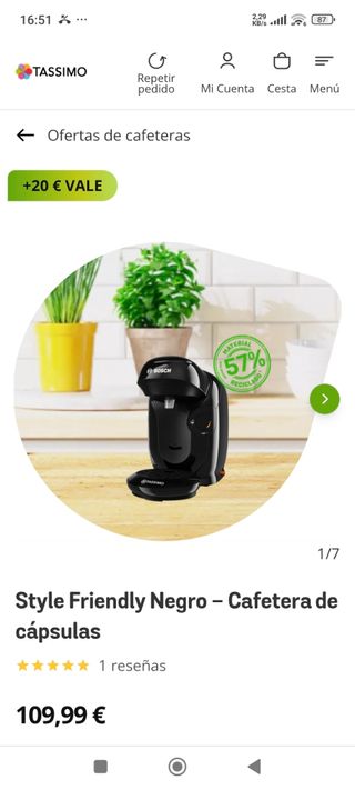 Cafetera Tassimo Marca Bosch 