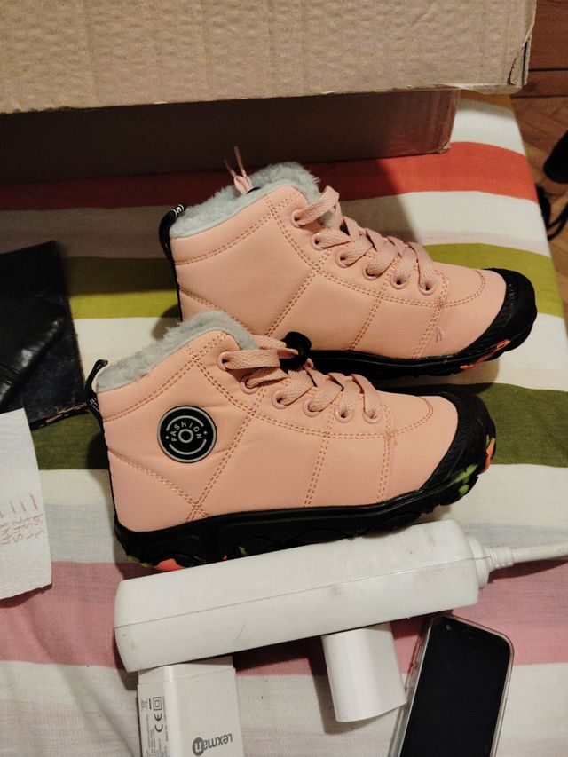 Botas niña invierno rosa talla 30