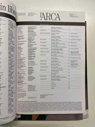 L’Arca, 3 numeri