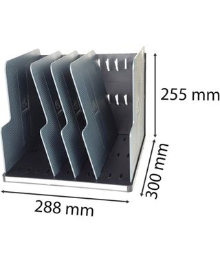 Exacompta Clasificador vertical con 5 separadores