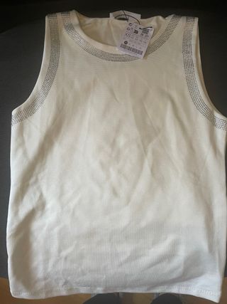 Top blanco c/pedrería
