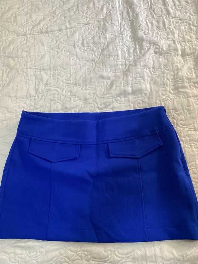 Mini Falda PullBear Azul - Talla M