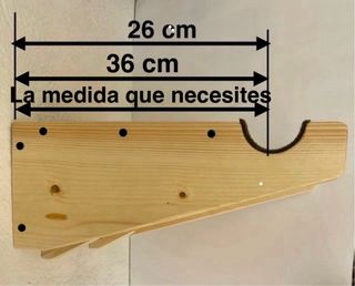Soporte de pared para bicicleta. Soporte madera
