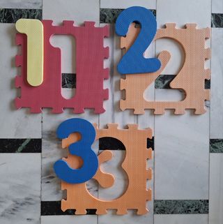 Tappeto puzzle numeri bimbi