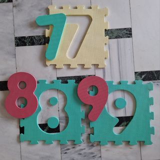 Tappeto puzzle numeri bimbi