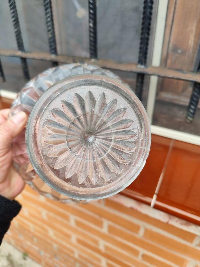 Fruttiera in vetro antico, 2 per 15€