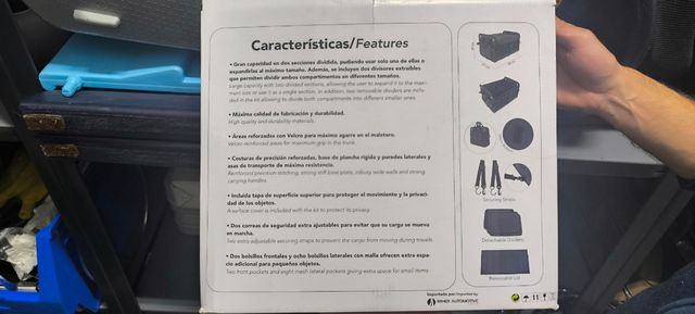 Organizador maletero coche