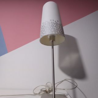 Lámpara mesa moderna - metal blanco