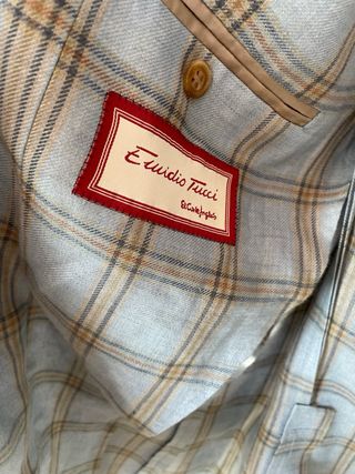 Chaqueta hombre lino