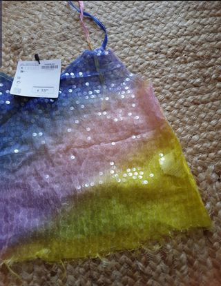 Top lentejuelas mujer