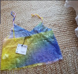 Top lentejuelas mujer