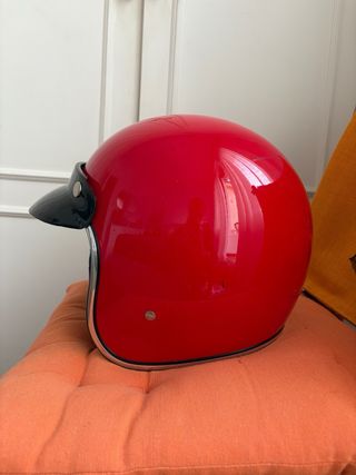 Casco moto Bitwell Bonanza rojo