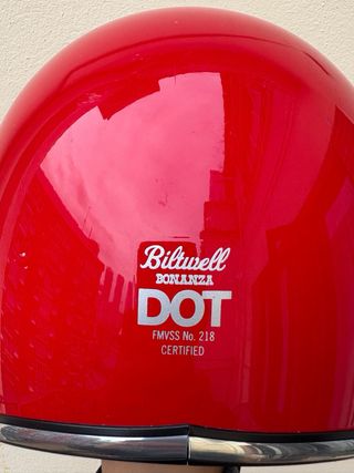 Casco moto Bitwell Bonanza rojo