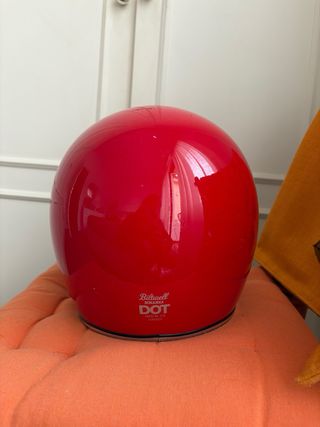 Casco moto Bitwell Bonanza rojo