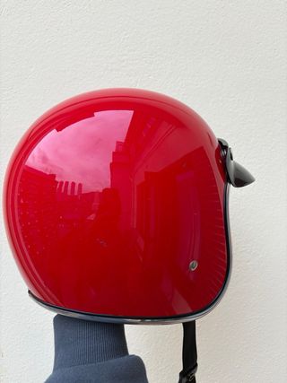 Casco moto Bitwell Bonanza rojo
