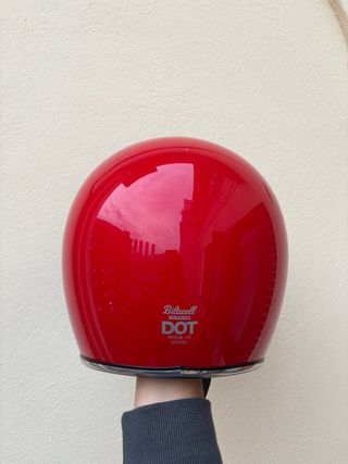 Casco moto Bitwell Bonanza rojo