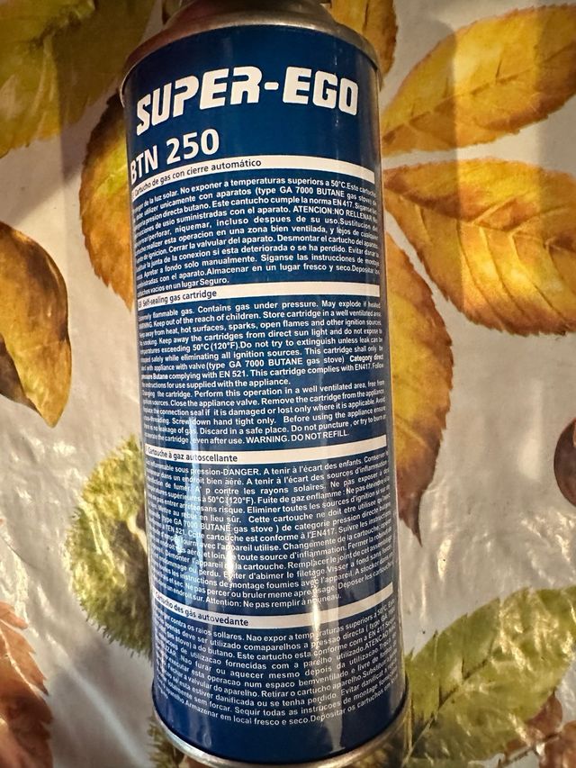 Cocina portátil a gas - Extra+4 cartuchos